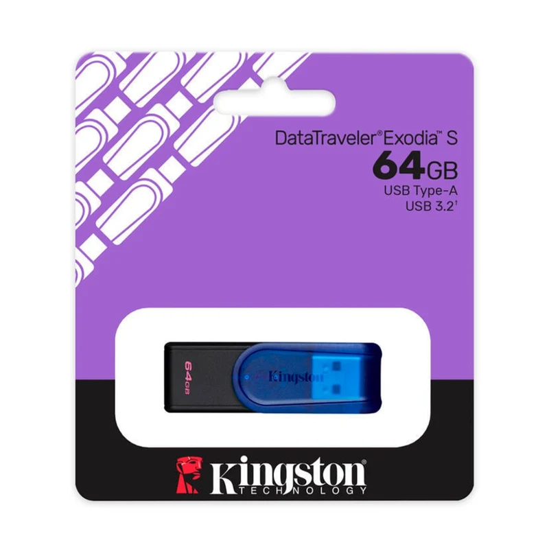 Kingston Memoria Flash USB-A 3.2 Gen 1 DataTraveler Exodia S, 64 GB