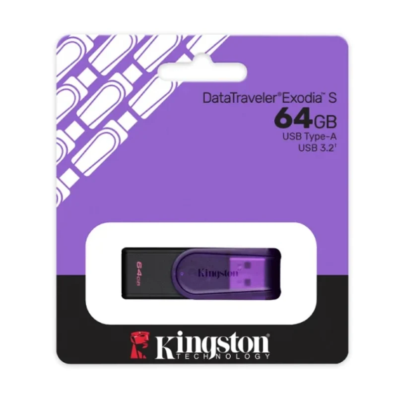 Kingston Memoria Flash USB-A 3.2 Gen 1 DataTraveler Exodia S, 64 GB