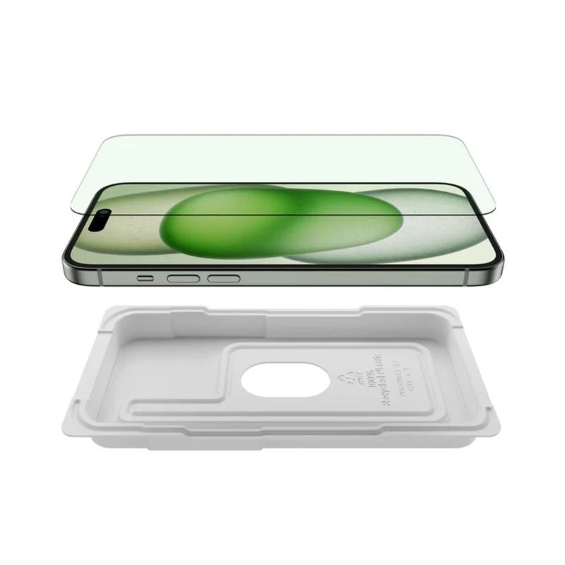 Belkin Protector de Pantalla UltraGlass 2 con Filtro de Luz Azul para iPhone 16 Plus / iPhone 15 Plus / iPhone 14 Pro Max, OVA140zz