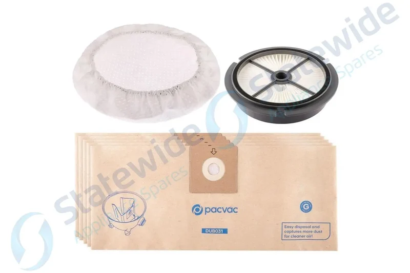 PACVAC GLIDE/HUSH DUST BAG & Filter SERVICE Kit-Genuine