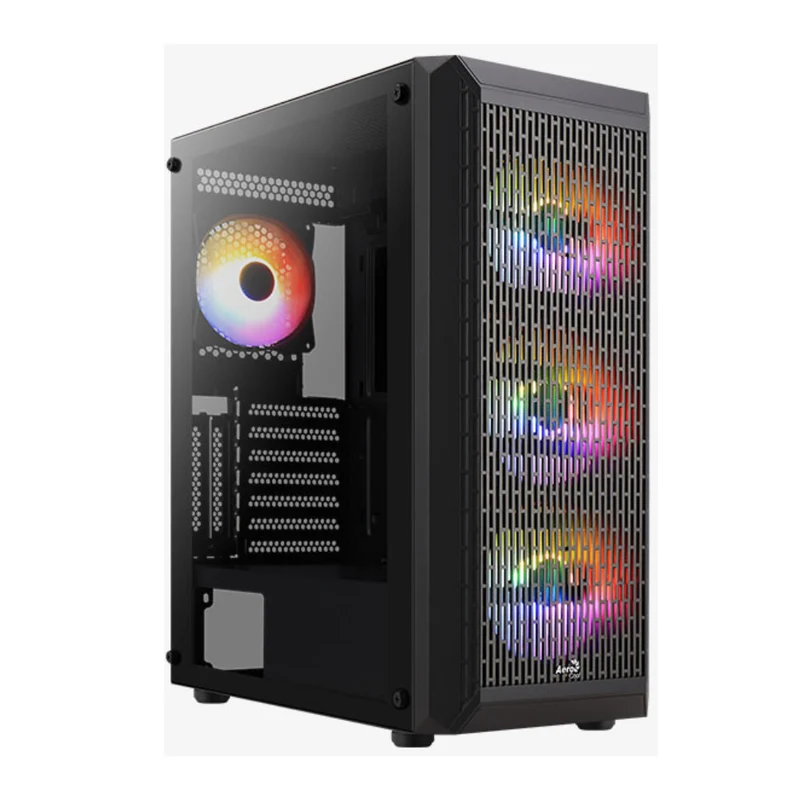 Aerocool Case para PC Mini Torre con Ventiladores FRGB Beam G-BK-V2, ACCM-PV37043.11