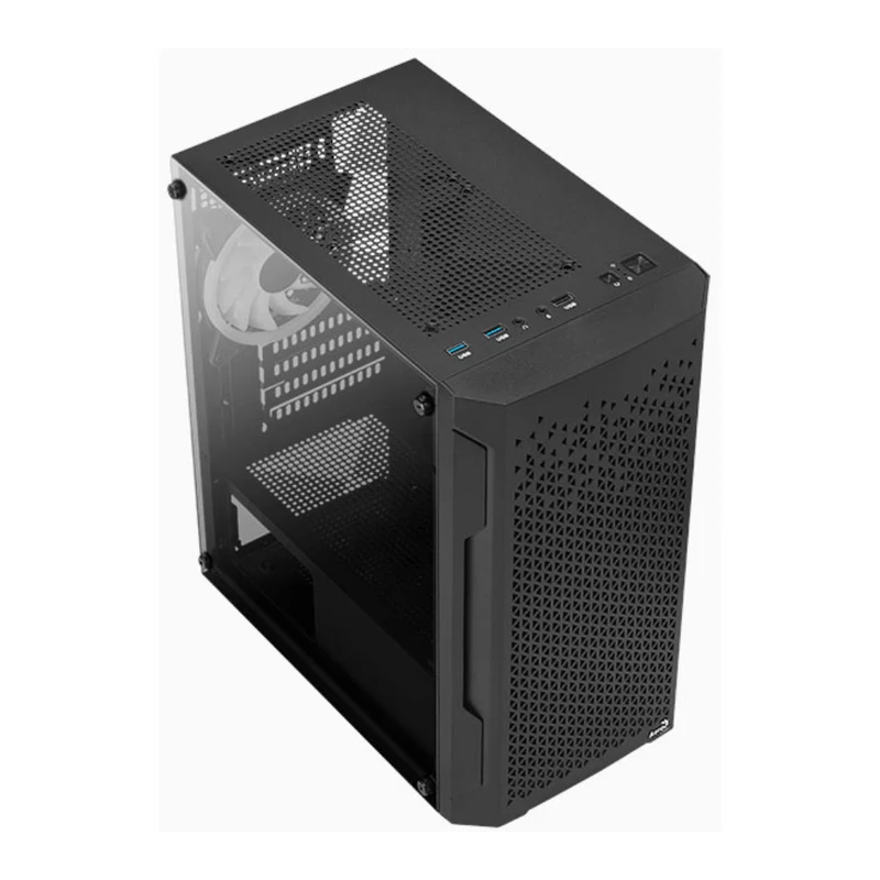 Aerocool Case para PC Gaming con Ventiladores RGB Trinity Mini BK-V3, ACCS-PV32133.11
