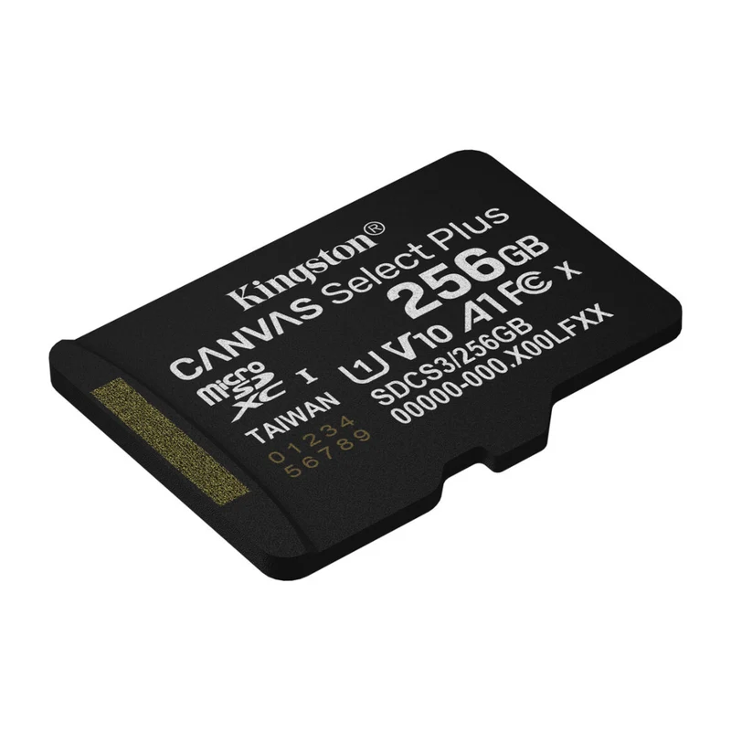 Kingston Tarjeta de Memoria 256GB MicroSDHC con Adaptador Canvas Select Plus UHS-I, SDCS3/256GB