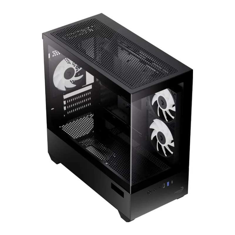 Aerocool Case para PC Gaming Mini Torre con Ventiladores P300D DIGI