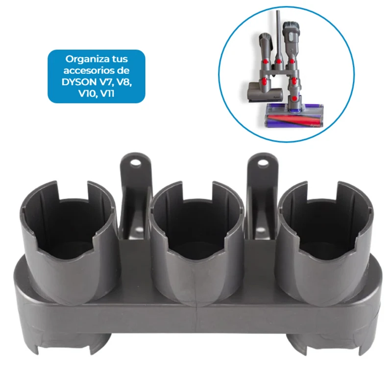 Soporte De Accesorios Para Aspiradoras Dyson V11, V10, V8, V7 Montaje en Pared y Reemplazo de Piezas