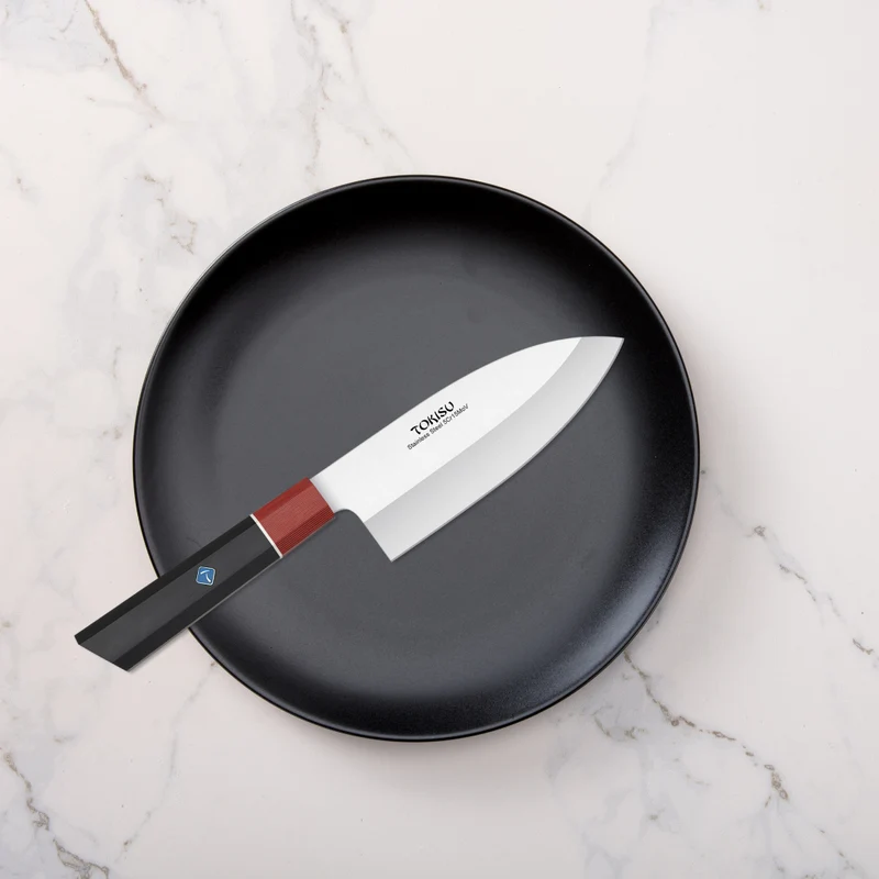 Cuchillo Cocina Profesional TOKYSU - Cuchillos Cocina Japones DEBA de Acero Inoxidable de 67 capas 16 cm - Mango G10