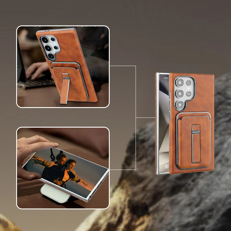 💼 Kombinirani ovitek za Samsung: držalo + denarnica + magnet | Za potovanja, delo in vsakodnevno uporabo-SI