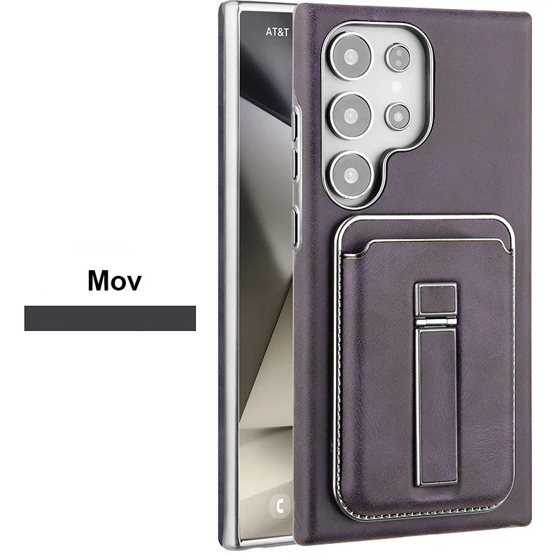 💼 Kombinirani ovitek za Samsung: držalo + denarnica + magnet | Za potovanja, delo in vsakodnevno uporabo-SI