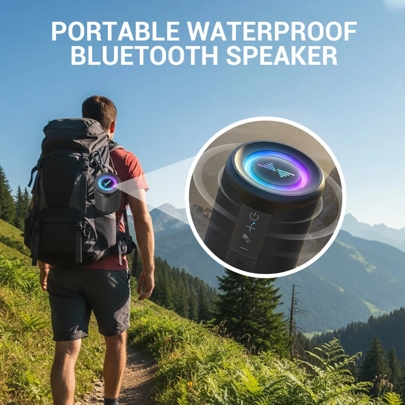 🎵 Φορητό αδιάβροχο ηχείο Bluetooth-GR