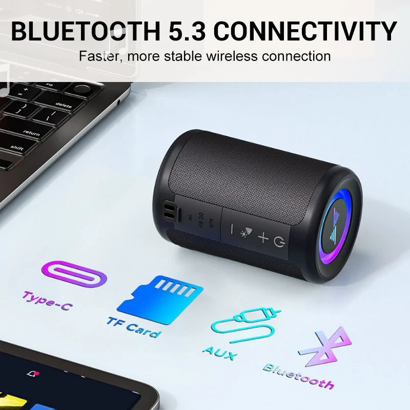 🎵 Nešiojama vandeniui atspari „Bluetooth“ kolonėlė-LT