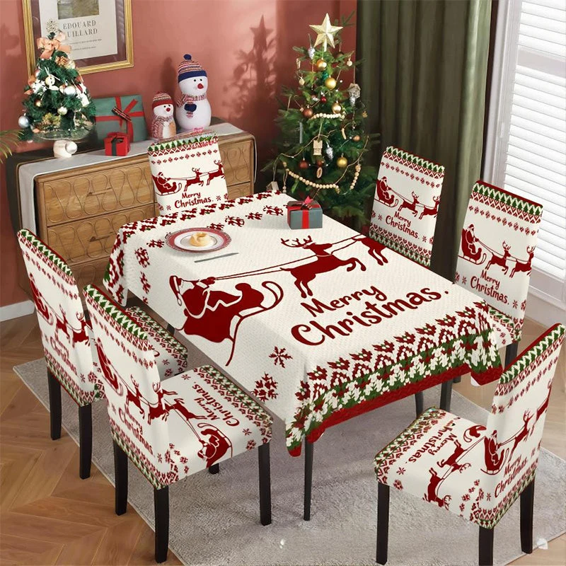 🦌Un mantel navideño alegre y clásico🎄🎁-ES