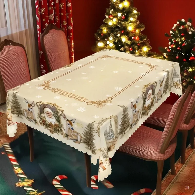 🦌Un mantel navideño alegre y clásico🎄🎁-ES