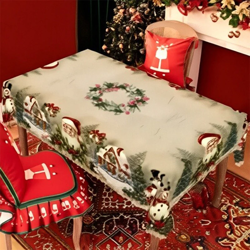 🦌Un mantel navideño alegre y clásico🎄🎁-ES