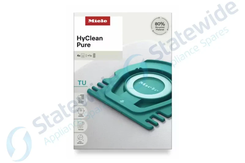 MIELE TU HYCLEAN PURE Vacuum BAGS(GREEN Clip)(4bags/2 filters)-Genuine