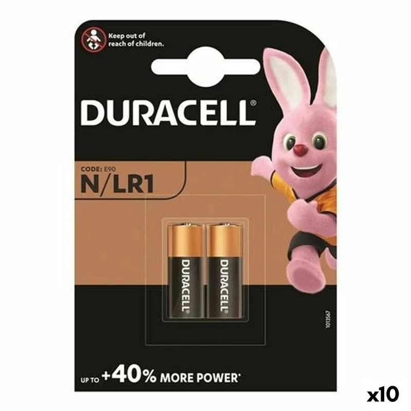 Pilas Alcalinas DURACELL LR1 2 Piezas (10 Unidades)