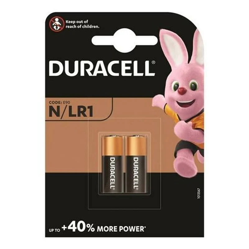 Pilas Alcalinas DURACELL LR1 2 Piezas (10 Unidades)
