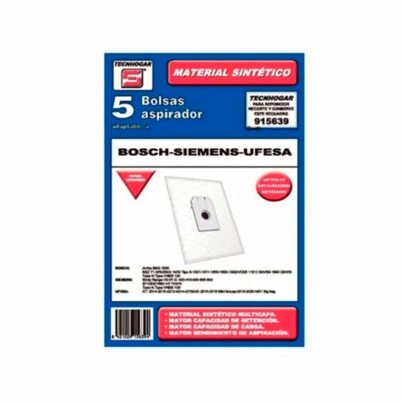 Bolsa Aspirador Bosch Siemens Ufesa Tecnhogar 915639
