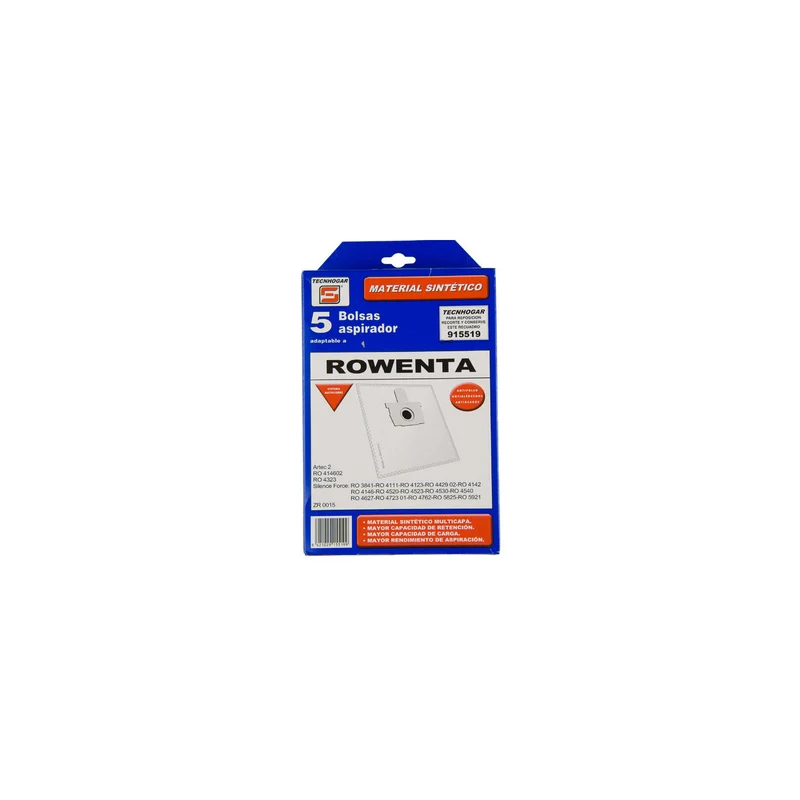 Saco aspirador sintético | compatible con MOULINEX SEB | Calidad | Codigo fabricante | Multimarca