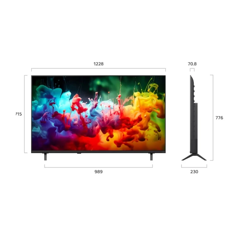 LG Pantalla 55" Smart AI Mini LED 4K UHD QNED70, 55QNED70BSA