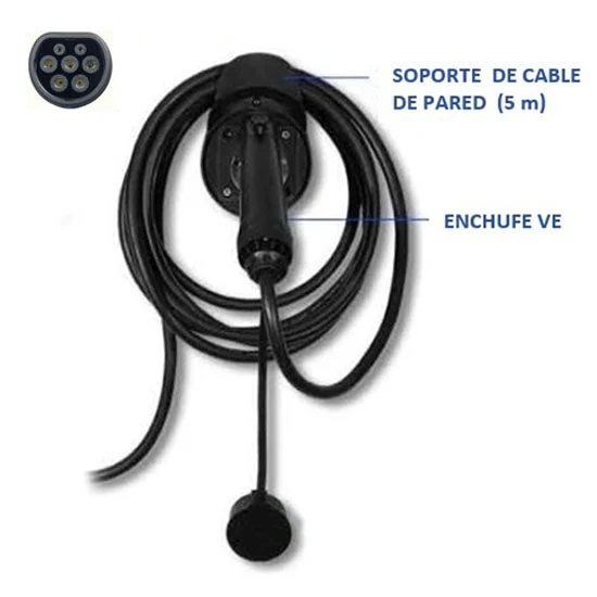 ZITIPLUG Sistema de soporte de cable y enchufe para Cargador Portátil Monofásico Vehículo Eléctrico -----------(IVA no incluido)