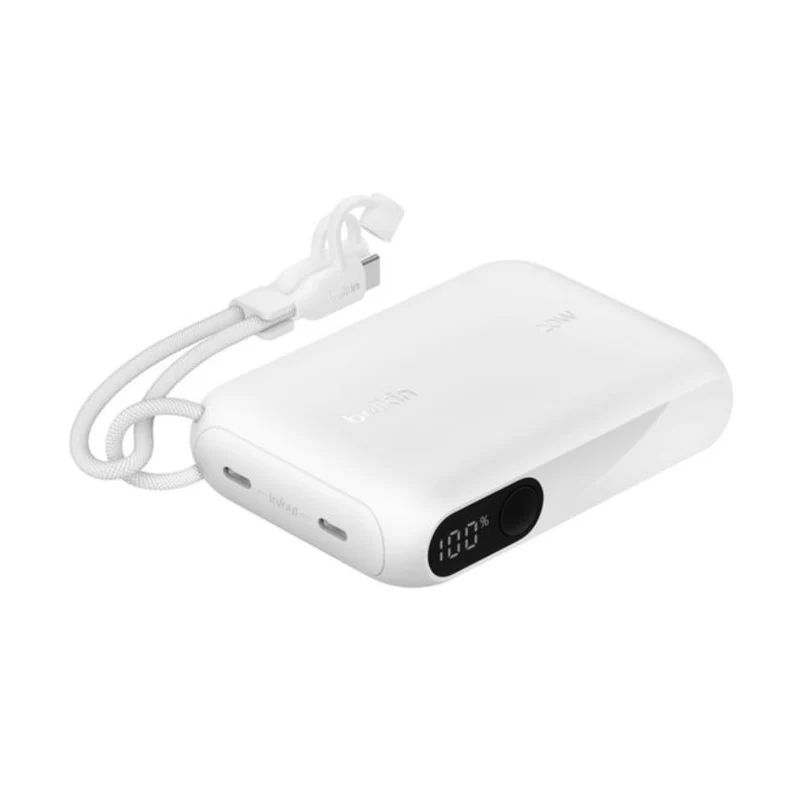 Belkin Power Bank Batería Externa Alámbrica con Pantalla 10,000mAh, BPB027FQ