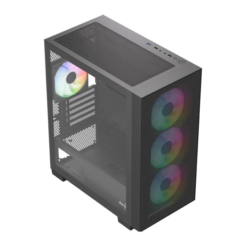 Aerocool Case para PC Gaming Mini Torre B310A Flow, ACCS-BD03043.11