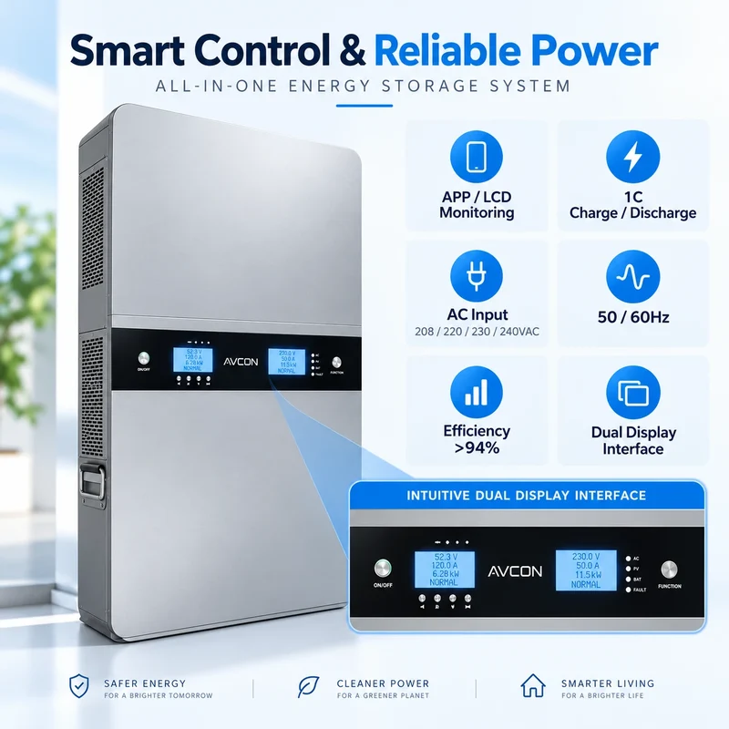 Sistema de almacenamiento de energía autónomo todo en uno de 5.12 kWh y 5 kW