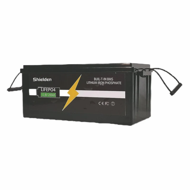 batería de almacenamiento de energía de 12.8V 200Ah Lifepo4 para RV, Sistema Solar, infante de marina