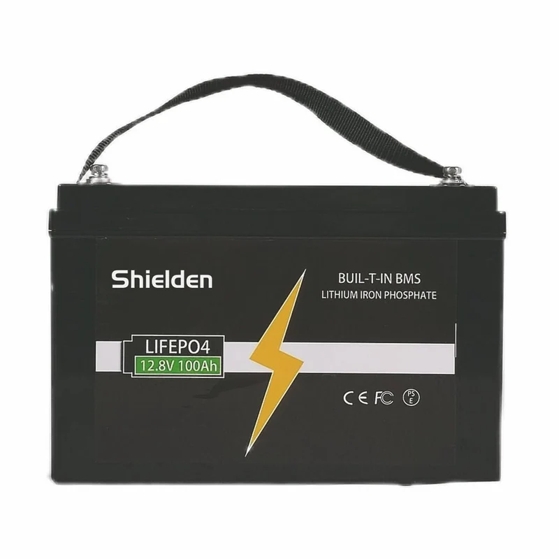 batería de almacenamiento de energía de ciclo profundo de 12.8V 100Ah para energía solar, carros de golf, marino