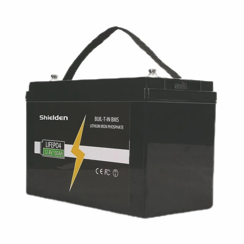 batería de almacenamiento de energía de ciclo profundo de 12.8V 100Ah para energía solar, carros de golf, marino