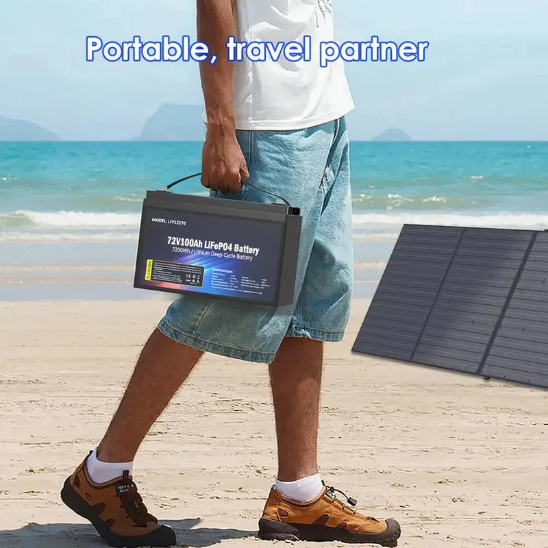 Batería solar SS-72V100AH ​​LiFePO4 7200wh