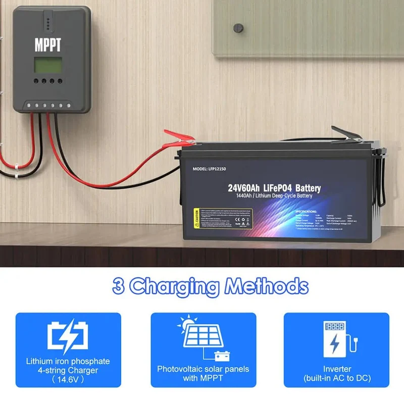 Batería SS-24V60AH LiFePO4 1440WH