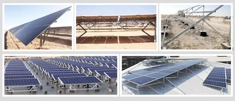 Montaje en tierra del soporte del sistema solar personalizado (productos personalizados, contáctenos para precios específicos)