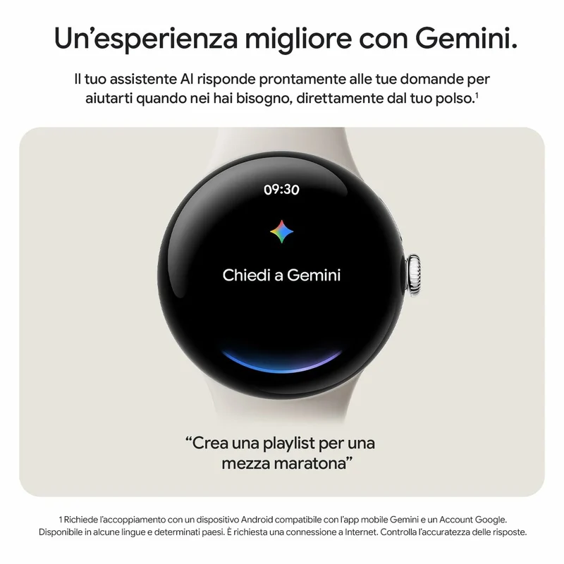 Smartwatch Google GA05785-DE Negro 1,4" 45 mm