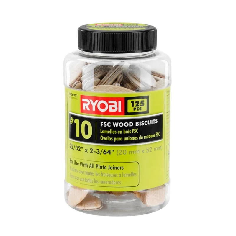 125PC #10 Fcs Wood Biscuits