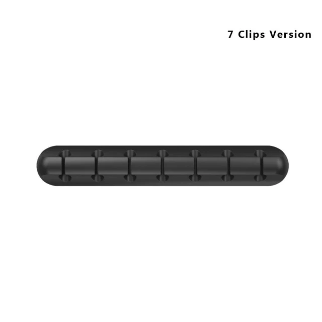 Silicone Cable Organizer USB Cable Holder Flexible Cable Winder Management cable Clips Holder For Mouse Keyboard Earphone Car