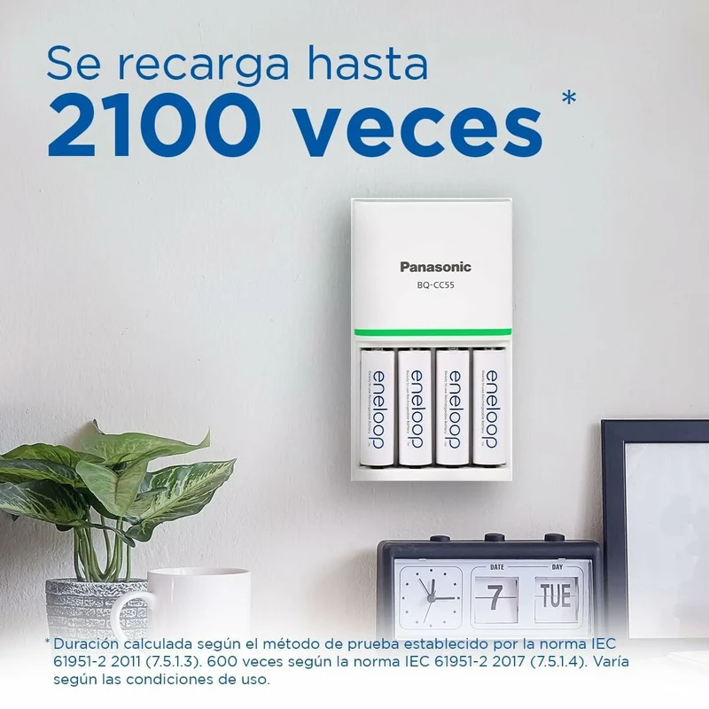 Pilas Recargables Panasonic BK-4MCDE/2CP