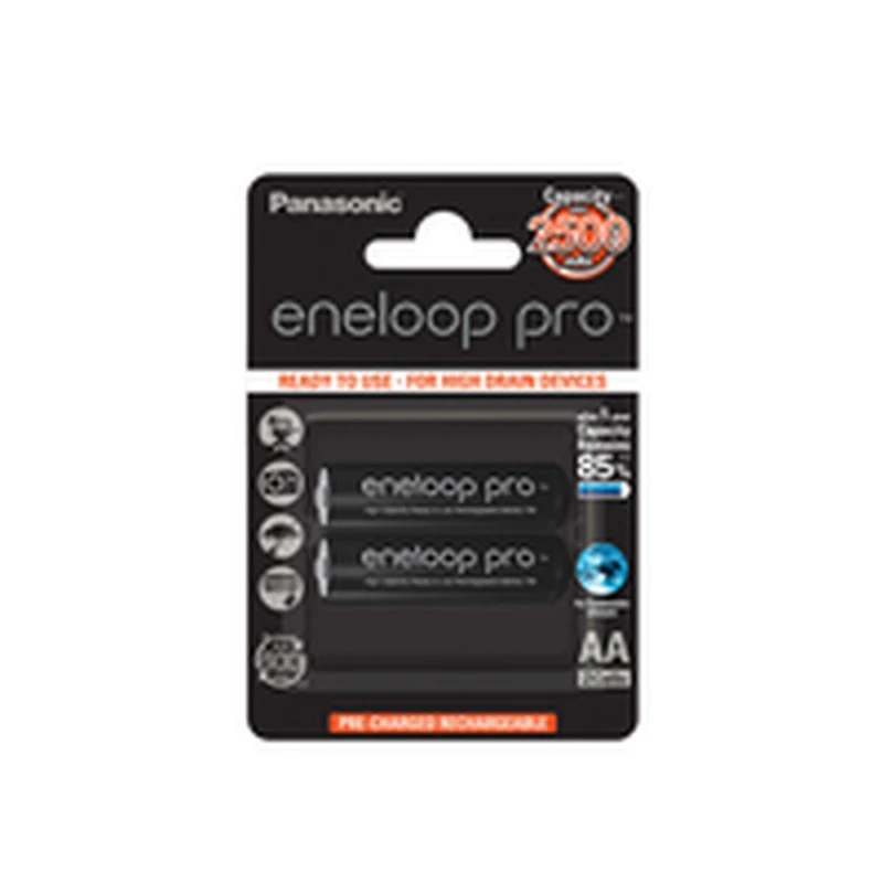 Pilas Recargables Panasonic BK-3HCDE/2CP 2500 mAh 1,2 V