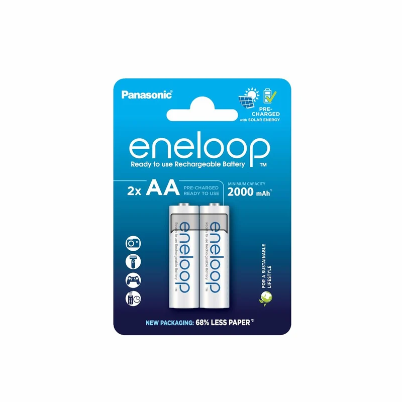 Pilas Recargables Panasonic BK-3MCDE/2CP