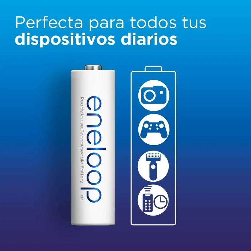 Pilas Recargables Panasonic BK-3MCDE/2CP