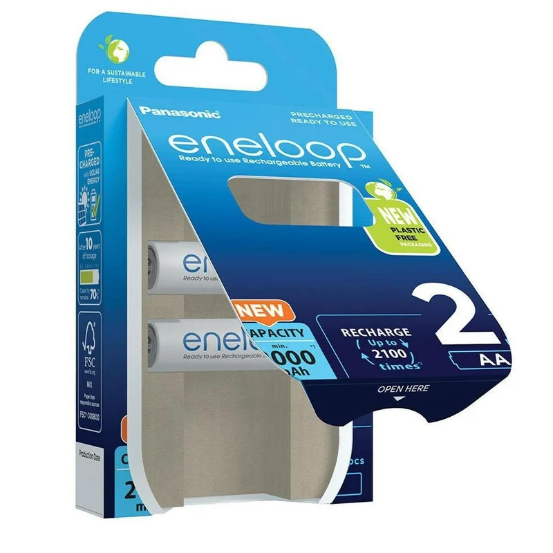 Pilas Recargables Panasonic BK-3MCDE/2CP