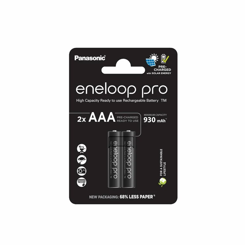 Pilas Recargables Panasonic BK-4HCDE/2CP 1,2 V AAA