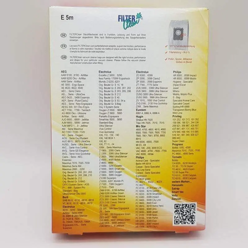 Sacchi ph41 ele210 e5m electrolux in microfibra