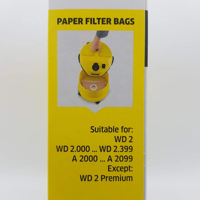 Sacchi per bidone aspirapolvere Karcher originali wd2500m