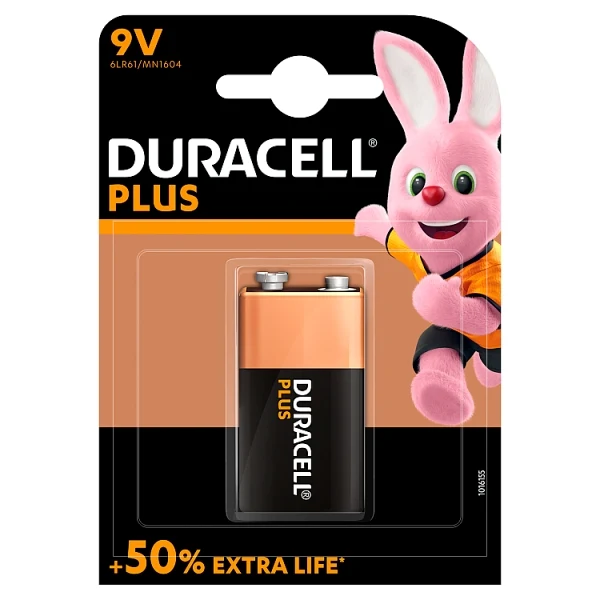 Batería de 9 V/paquete de 1