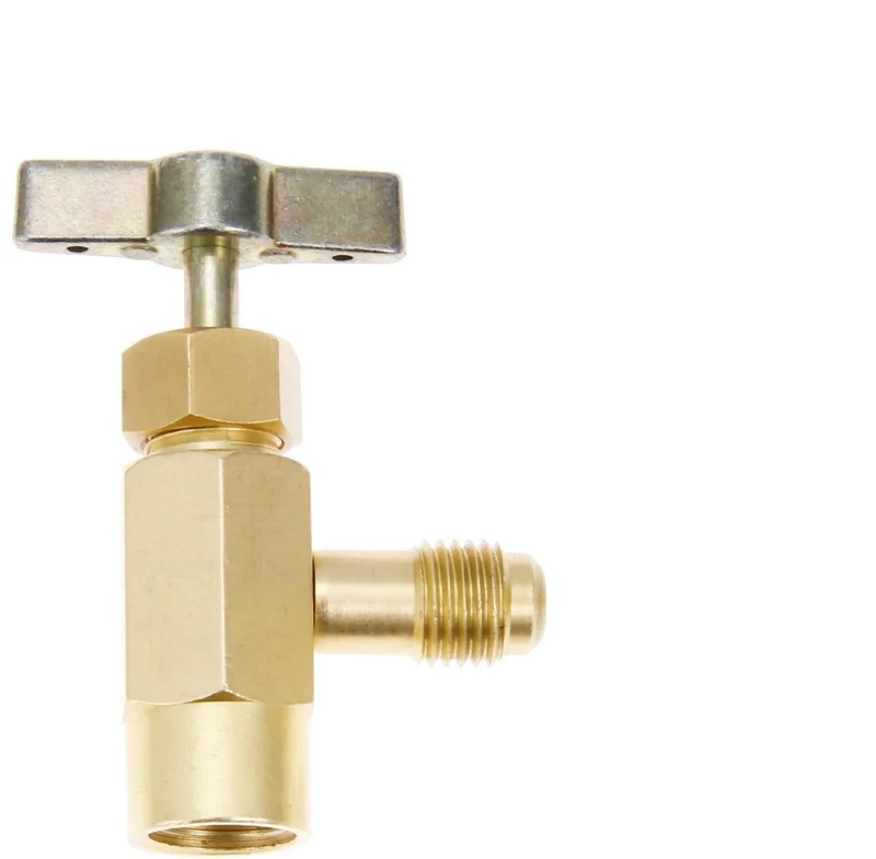 Llave de servicio Botella gas ecológico Minus M1/4""SAE-H7/16""