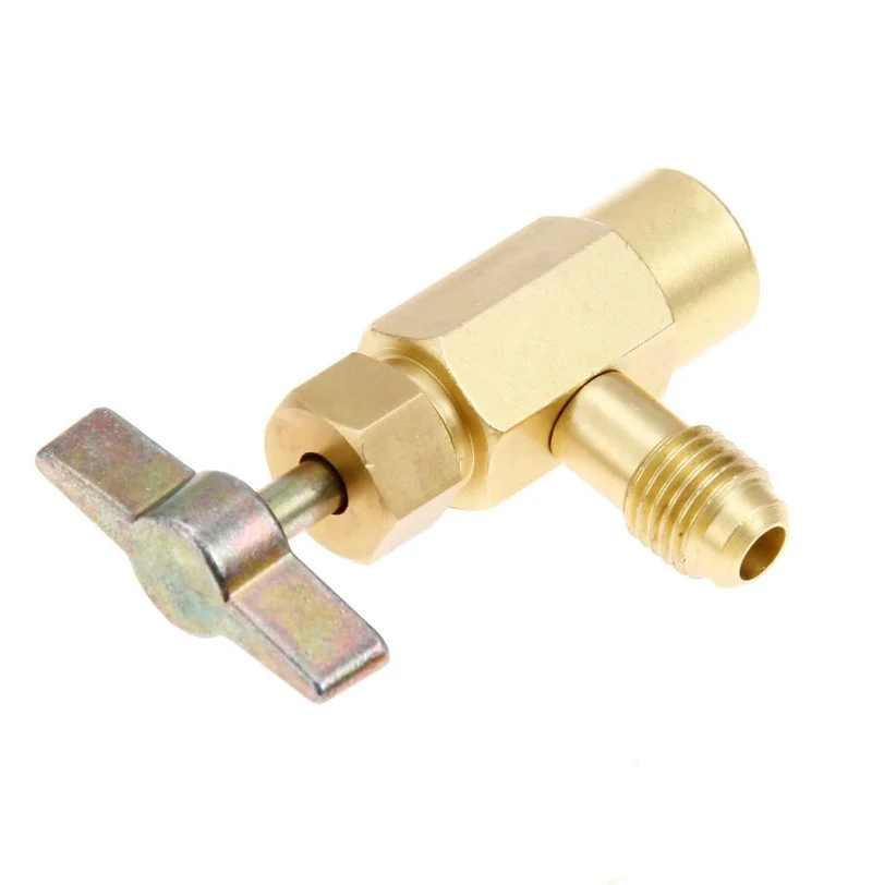 Llave de servicio Botella gas ecológico Minus M1/4""SAE-H7/16""
