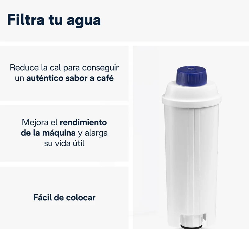 Filtro Agua Antical para cafeteras superautomática DELONGHI DLSC002 ORIGINAL