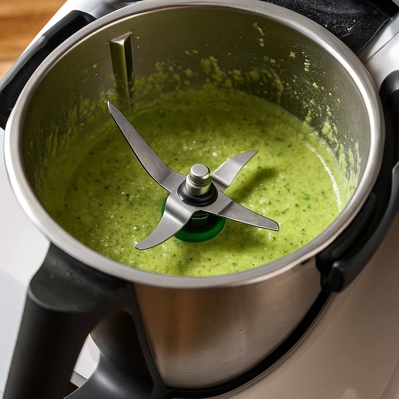 Cuchilla Compatible con Thermomix TM6 Junta de Sellado  Acero Inoxidable Resistente Hojas Afiladas