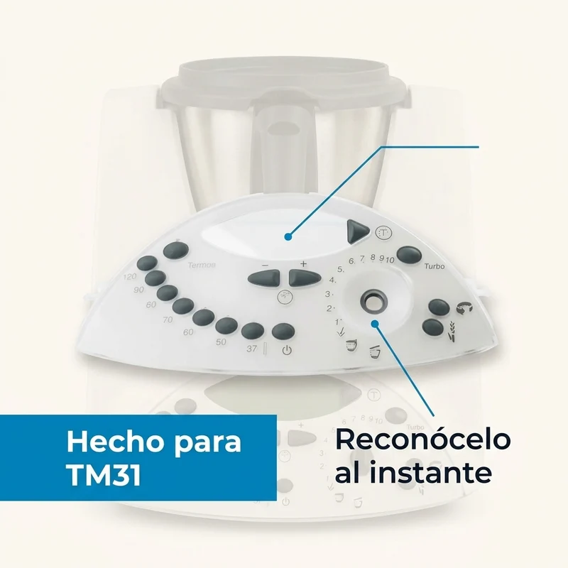 Panel Frontal Botonera Thermomix TM31 (Adaptable)